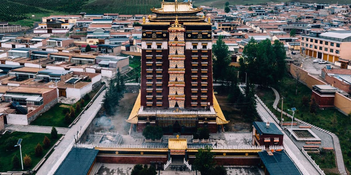 Lanzhou: Labrang-Kloster und Sangke-Grasland